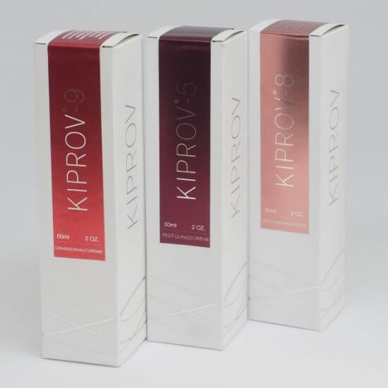 modern packaging for kiprov cosmetics
