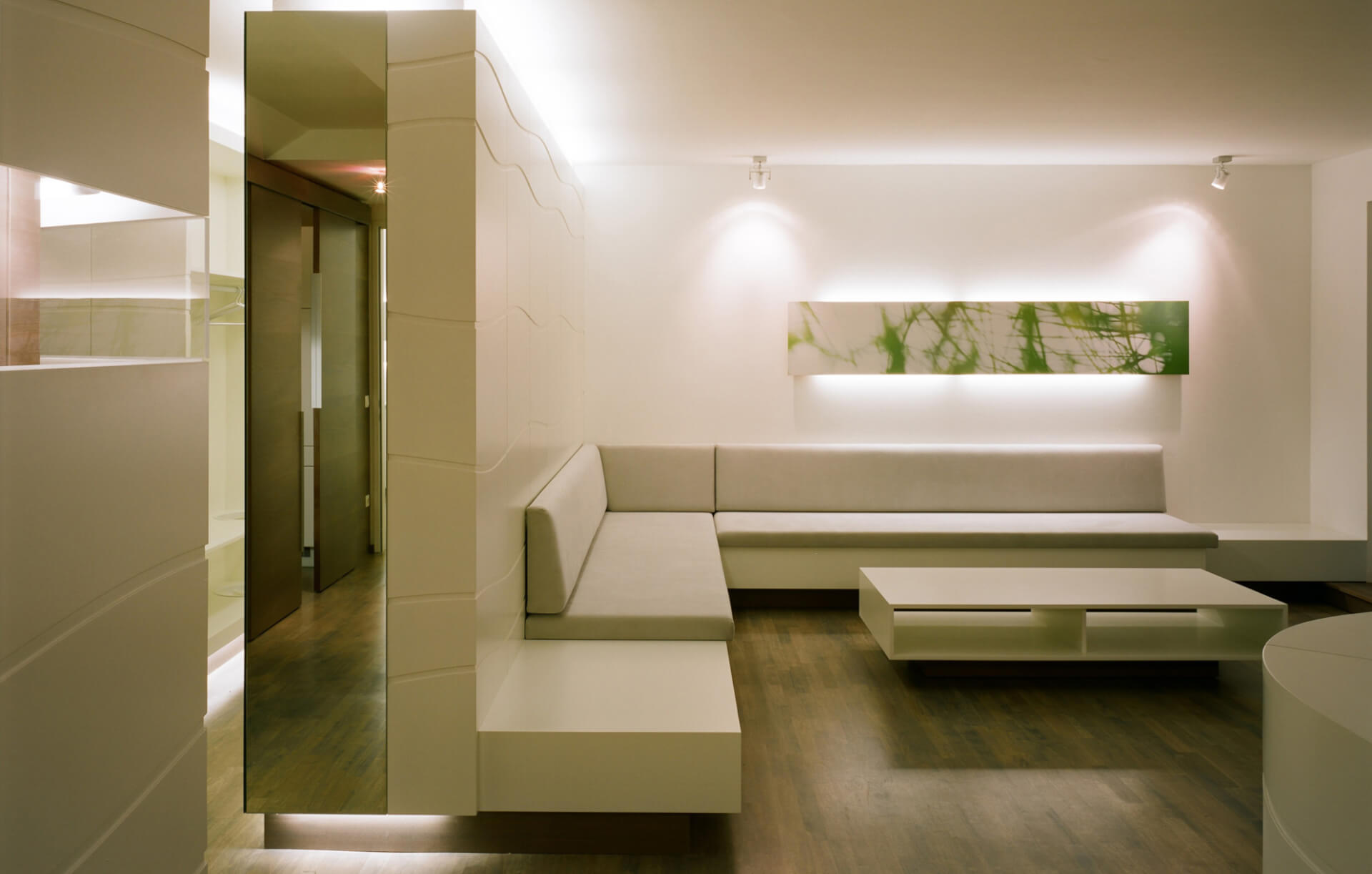 Krankenhäuser, Arztpraxen Einrichtung, Innenarchitektur Wien, waiting area of a private clinic