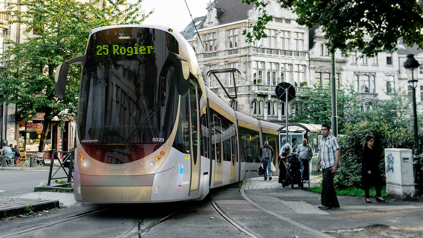 Bombardier Flexity Brussels, Rendering, Tram, Strassenbahn Brüssel