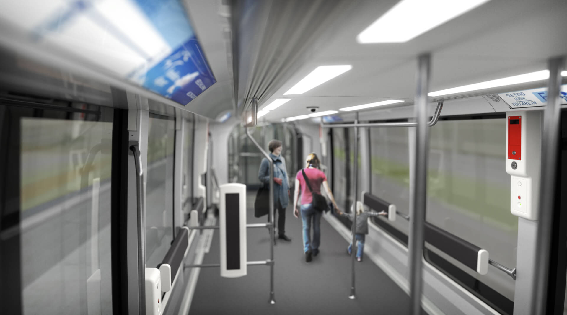 Siemens AirVal, Automated People Mover, Interior, Airport Shuttle,
