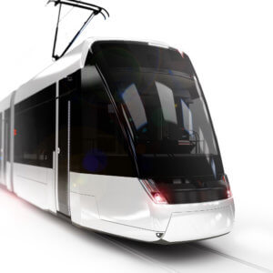 Der Stadler Tramlink Bern, eine moderne Strassenbahn von Döllmann Design, modern tram, productdesign, rendering, transportationdesign, tramdesign, traindesign, transportation design, urban transport,